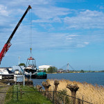 Met enige vertraging vandaag toch de boten weer in het water. WSV De Riette #Kampen za, 18 april 2020 11:02